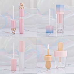 Pink Lip Gloss Tint Plastic Tubes DIY Empty Makeup Big Lipgloss Liquid Lipstick Case Beauty Packaging F2286 Fquwr