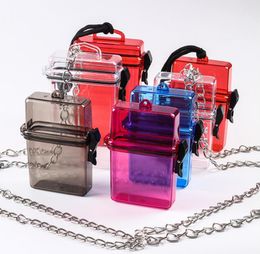 Smoking Pipes Transparent plastic ins style pendant trendy and fashionable small transparent cigarette case