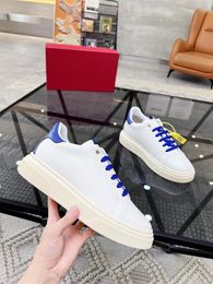 Famous Brand Runner Sports Platform Sneakers Shoes Men Outdoor Trainers White Black Calfskin Leather Rubber Tread Sole Party Dress Casual Walking Originla Box