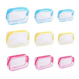 PVC Clear Women Makeup Cosmetic Bag Waterproof Transparent Make Up Organizer Storage Wash Travel Toiletry Accessories Supplies ZA2546 Wsqwg