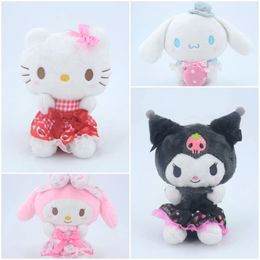 Wholesale cute strawberry Melody plush toy children's game playmate holiday gift room decoration