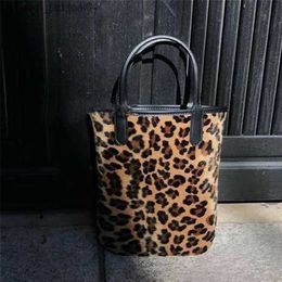 Evening Bags Evening Bags Vintage Leopard Pattern Women Small Shoulder Bag Fashion Plush Ladies Purse Handbags Portable Female Daily Messenger Bags Z230706