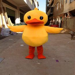 2018 Discount factory duck mascot costume cute cartoon clothing factory Customised private custom props walking dolls doll cl248D