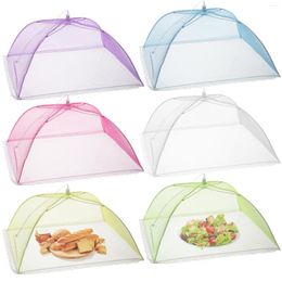 Dinnerware Sets 6Pcs Mesh Tent For Outdoors 17 Inch Collapsible Net Umbrella Screen Tents Picnic