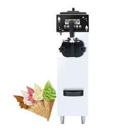 LINBOSS Three Flavours Vertical Stainless Steel Soft Ice Cream Machine For Cold Drink Shops Yoghourt Makers Pre cooling system 900w