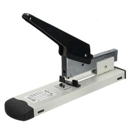 Staplers Huapuda Heavy Type Metal Stapler Bookbinding Stapling 120 Sheet Capacity Office Tools Fit Staplespins 2313 2310 238 236 230703