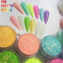 Nail Glitter TCT 789 High Shining Rainbow Colours Cosmetics Makeup Ultra Fine Nails Decoration Iridescent Eye shadow 230704