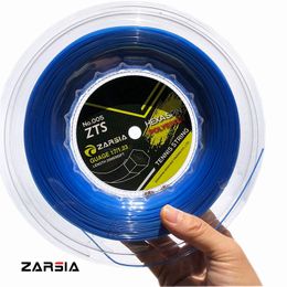 Badminton Sets 1 Reel ZARSIA hexagon tennis Strings Durable Hex polyester Tennis Racket String1.23MM 200M banger Blue string 230703