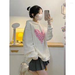 Work Dresses Autumn And Winter Sweet Department Suit Female Students Love Hooded Sweater High Waist Pleated Skirt Two-piece Tide