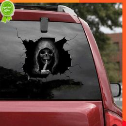 Halloween Skull Sticker Rear Windshield Horror Silent Atmosphere Decals Auto Window Wall Festival Decoration Car Stickers