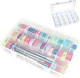 Tape Dispenser Washi Tape Box Organiser Storage Masking Tape Desktop Tape Diy Sticker Roll Tape Holder Storage 230703