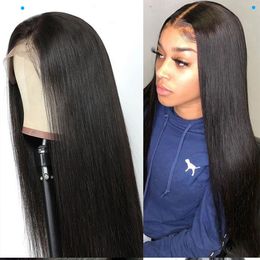 13x4 Bone Straight Lace Front Wig Closure Wig Frontal Wig Human Hair Wigs For Women Transparent Brazilian Hair