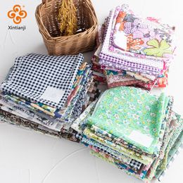 Punch 25*25cm/50pcs Patchwork Fabrics Vintage Printed for Doll Cloth Handmade Material Floral Cotton Fabrics Diy Accessories Tj05372