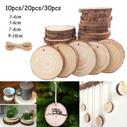 Knitting Wood Log Slice Disc, Diy Circle Round Wood Disks Crafts for Wedding Christmas Party Painting Decor