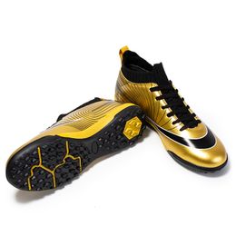 Athletic Outdoor Original Children Football Shoes TF/AG Men Soccer Boots Kids Cleats Training High Ankle Grassland Lower Sneakers Size 29 - 44 230704