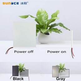 Sets Sunice Switchable Electric White/black/ Grey Opaque Adhesive Pdlc Smart Film Window Door Test Samples for Rear Projection Screen