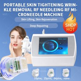 RF Equipment Portable Fractional with Cryo Cold Hammer Stretch Marks scar Remover for Skin Tightening Face Lifting