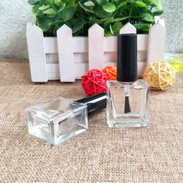 10G Nail Polish Bottle, Square Glass Bottle with Brush, Empty Nail Enamel Vial, Manicure oil packing Bottle F20171543 Lffqo