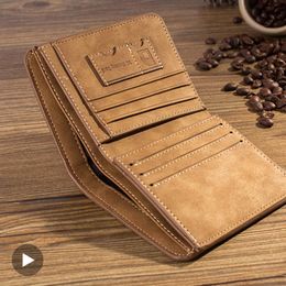 Slim Small Short Men Wallet Male Purse Wolet Money Bag For Gift Perse Parse Bank Credit Business Card Holder Cardholder Caibu