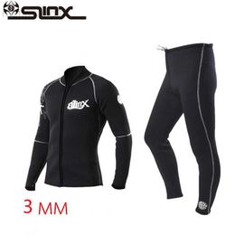 Wetsuits Drysuits Slinx Professional 3MM Neoprene Diving Pants For Men Women Winter Swimming Rowing Sailing Surfing Wetsuit Suit HKD230704
