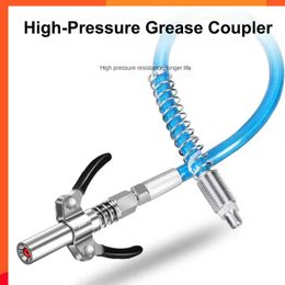 New Grease Coupler Heavy-Duty Quick Release Grease Gun Coupler NPTI/8 10000 PSI Two Press Easy To Push Accessories