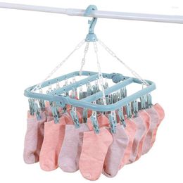 Hangers Sock Dryer Swivel Clip And Drip Hanger Clothes Drying Rack Laundry Room With 32