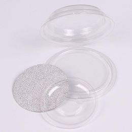 Disposable Empty Clear Round False Eyelashes Storage Case DIY Elegant Fake Eyelashes Blister Package, Eye Makeup Tool F2187 Hnxhd