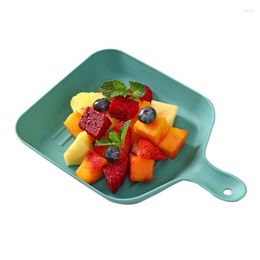 Plates Rectangular Dinner Spit Bone Trays With Handle Matte Serving For Appetisers Snack Salad Side Dishes