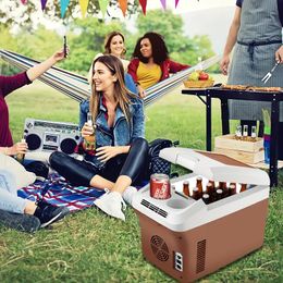 Personal Thermoelectric Cooler/Warmer, 12 Litre Capacity, Portable Electric Car Cooler With DC12VAC120V, And Camping Use, Dual-use ETL Listed .Car Refrigerator,