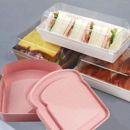 Dinnerware Sets Silicone Sandwich Lunch Box Container Reusable For Meal Prep Safty Storage Case Boxes Kitchen Tableware