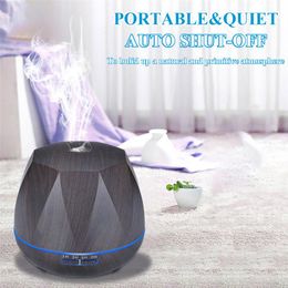 Humidifiers Remote Control 550ml Ultrasonic Air Aroma Humidifier with 7 Colour Lights Electric Aromatherapy Essential Oil Aroma Diffuse