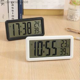 Wall Clocks Nordic Digital Alarm Clock Simple Table Battery Powered LED Electronic Desk Decorations for Home Office Wall clock Z230704