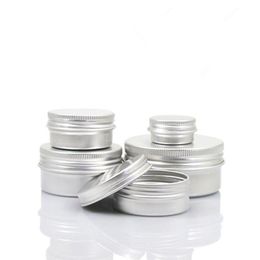 5g 10g 15g 20g 30g 40g 50g 60g Aluminum Jars Empty Cosmetic Makeup Cream Lip Balm Gloss Metal Aluminum Tin Containers Sapdx