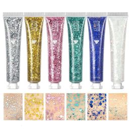 Eye Shadow 6 Colours Face Body Glitter Gel Festival Cosmetic Makeup Set DIY Useful For The Lips Hair Nail 230715