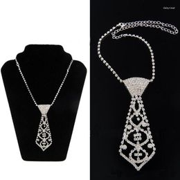 Pendant Necklaces Necklace Necktie Hollow-out Metal Dress Accessories