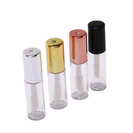 12ML 100pcs/lot Empty Lip Gloss Tube, DIY Plastic Elegant Liquid Lipstick Container, Round Lipgloss Lip Balm Bottle F2333 Aoidm