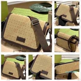 2023-Designer messenger bags men Canvas postman bag Shoulder crossbody wallet Satchels Luxury women high quality flip Hasp backpack