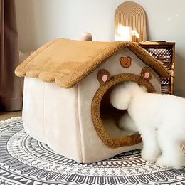 Furniture New Cat Kennel House Four Seasons General Warm Pet Bed For Small Dog Teddy Cat Detachable Dog House Cat Kennel Bed Pet Supplies