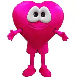 High quality Valentines Day Heart Mascot Costumes Halloween Fancy Party Dress Cartoon Character Carnival Xmas Easter Advertising Birthday Party Costume Outfit