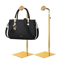 Bags Adjustable Polished Gold / Sier Hanging Bag Handbag Shelf Display Stand Purses Handbag Holder Rack Organiser Stand Storage