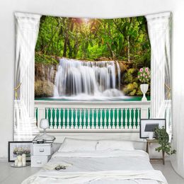 Tapestries Natural scenery landscape woods decoration tapestry mandala wall decoration curtain tapestry hippie wall tap