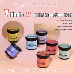 False Nails Vendeeni 120g Large Capacity Nail Art Functional Gel Base Coat No Wipe Top Levelling Reinforcing Painless Extension 230704
