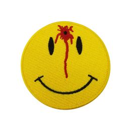 Yellow S Smiley Fun Embroidered Iron On Or Sew On Patch For Front Lady Biker 3 3 INCH 252V