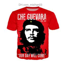 Men's T-Shirts Kaus Grafiti Che Guevara Kaus Gambar Cetak 3d Kustom Pria Wanita Kaus Longgar Kasual Ala Jalanan Anime Musim Panas Homme Z230706