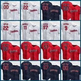 Cycling & Baseball Jerseys Cleveland Man 11 Ramirez Indians Gimenez 57 Shane Bieber Myles Straw Steven Kwan Cal Quantrill Emmanuel Clase Tris