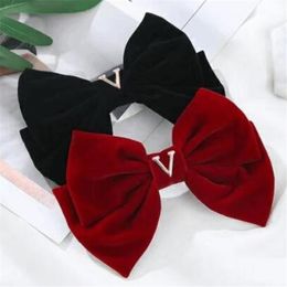 New Classic Designer Barrettes Girls Hairpin Letter Hair Clips Luxury Hairclips Fashion Women Bow Headbands Fashion Hair Accessories