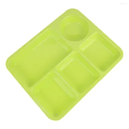 Dinnerware Sets Flatware Practical Tableware Divided Compartments Plate Plastic Kids Anti-fall Rice Tray Snack