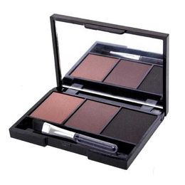 Eyebrow Enhancers 3 Colours Professional Eye Shadow Powders With Mirror Brush Eye Brow Makeup Eyebrow Powder Waterproof Eyebrow Wax Palette 230703