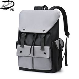 School Bags Fengdong high school backpack for teenage boys cool schoolbag waterproof lightweight travel backpack college boy large bookbag 230703