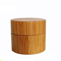 30g bamboo container Plastic wood Cream Jar, cream jars cosmetic packaging Empty bamboo plastic Cosmetic jar with lid F20171778 Viqle